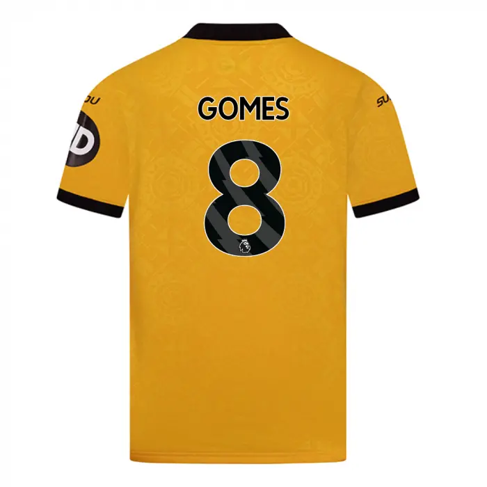 Wolverhampton Wanderers Shirt Store | 2025-26 Wolves Home Shirt – Junior GOMES 8 Collection Wolverhampton Wanderers Official Gear
